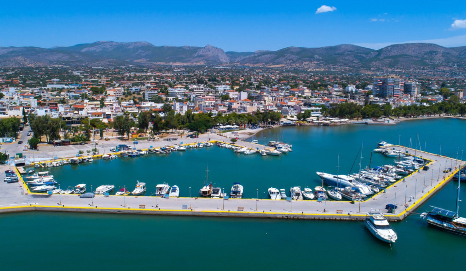 Marina of Nea Peramos, with great variety of economy sailing yachts and catamarans for charter in Athens – start here your sailing holidays